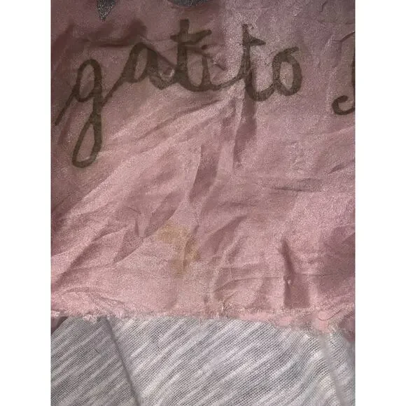 We Are Replay Uniform 4 angels Pink Y2k Silk Slip Dress Cat Open Back Sz Small - Picture 8 of 13